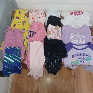 Infant Girl Summer / Fall  Clothing Bundle